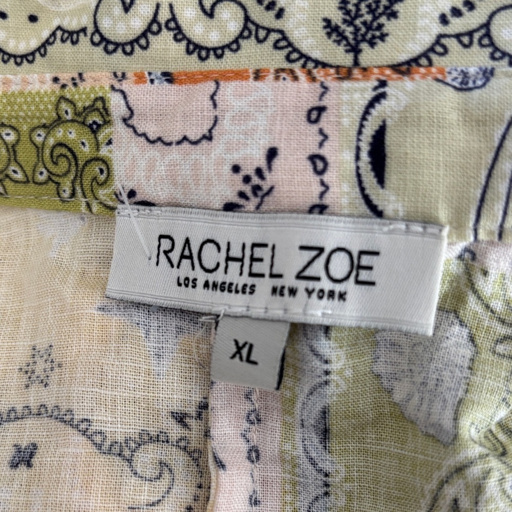 Rachel Zoe Multicolor Patchwork Shirt - Picture 4 of 4
